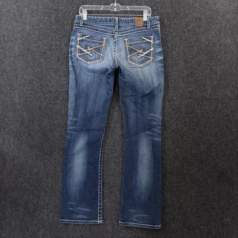 BKE Kate Boot Jeans Women's 30x31.5 Blue Stretch Bootcut Denim Embroidered
